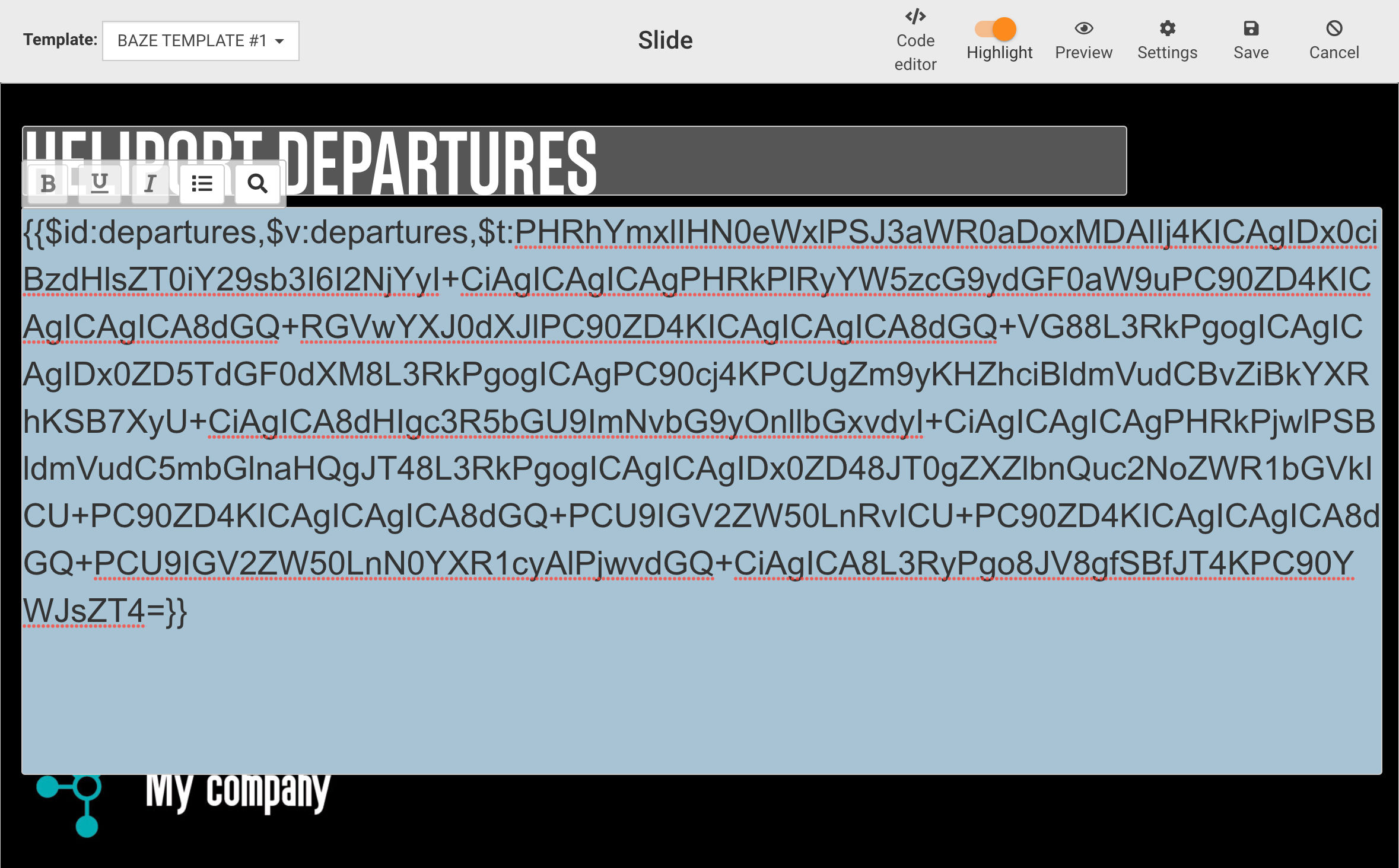 variable slides